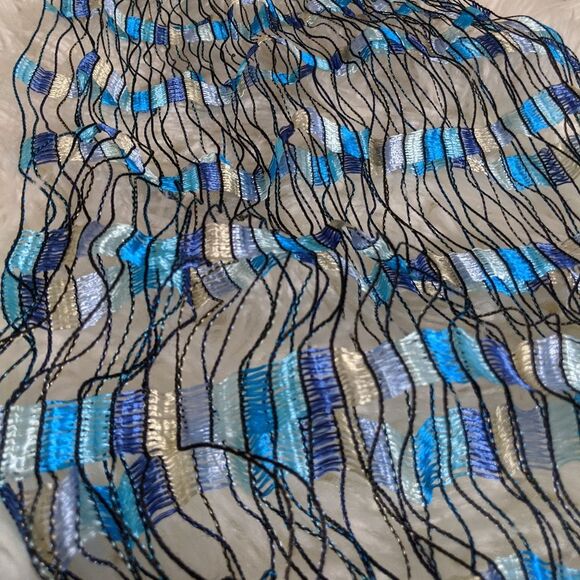 5 for $25! Blue Decorative Scarf - Picture 1 of 5